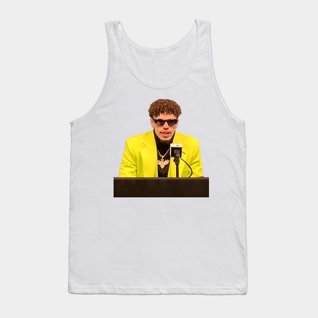 LaMelo Yellow Tank Top by StickyHenderson